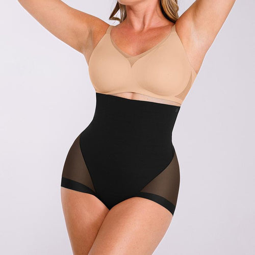 SHAPELLX Tummy Control Shapewear for Women High Waisted Body Shaper Underwear Compression Panty Invisible Girdle