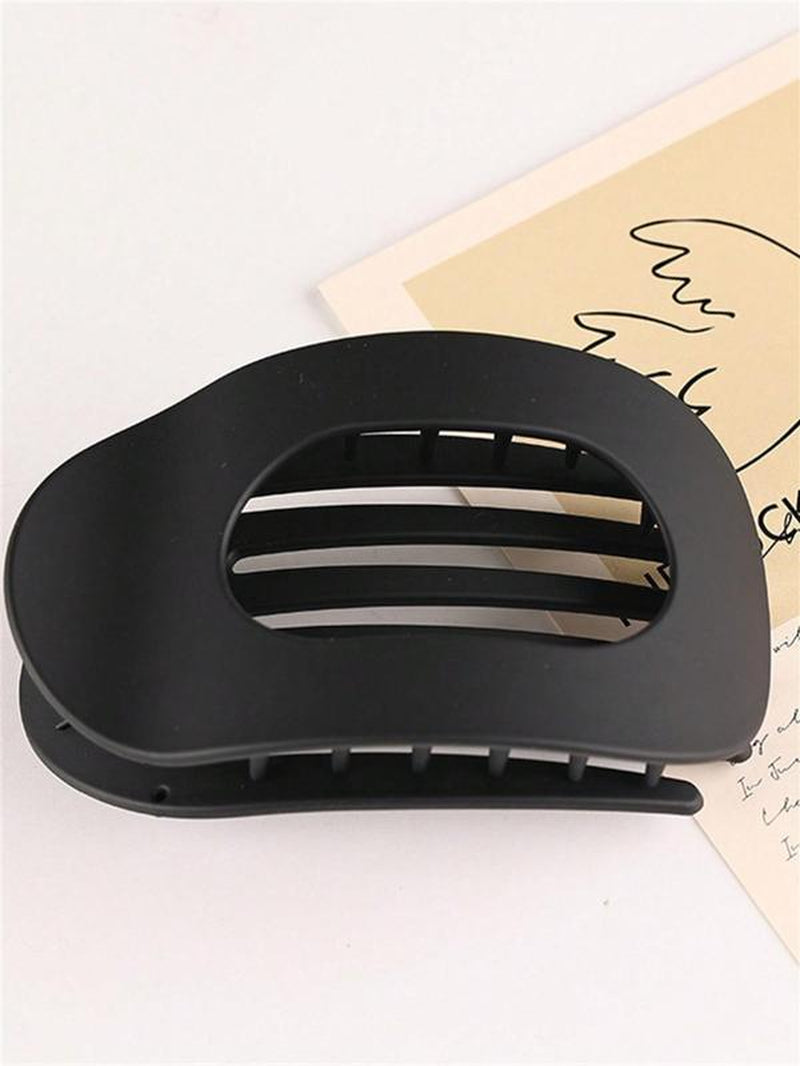 Upgrade Your Hair Game with Our 4-Piece Seamless Flat Oval Hair Clip Set - Stylish, Durable, and Perfect for Any Hairstyle!