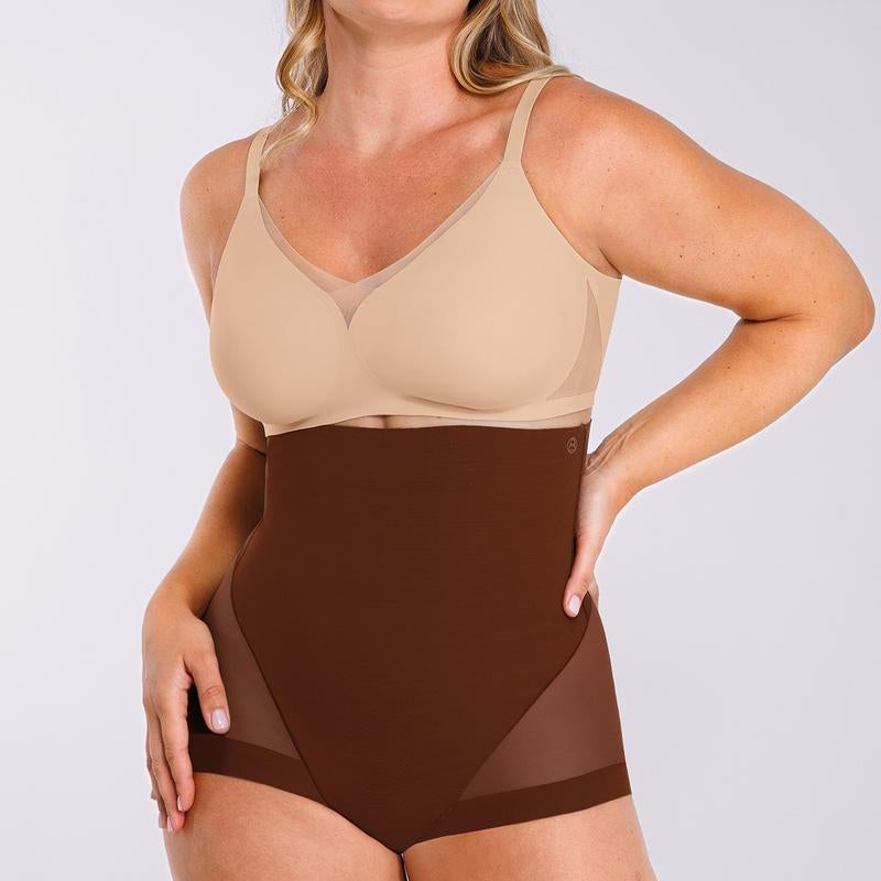 SHAPELLX Tummy Control Shapewear for Women High Waisted Body Shaper Underwear Compression Panty Invisible Girdle